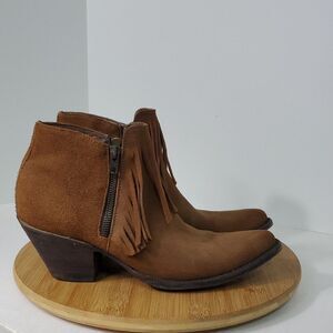 Old Gringo Latika Fringe Ankle Boots Booties Women's Size 9.5